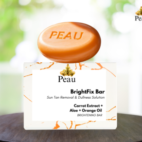 BrightFix Bar brightening carrot soap with orange peel