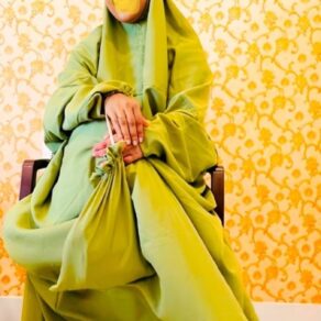 comfortable soft Islamic Prayer Dress for Women- Free Size (kids and adults)/Niskarakuppayam/Namaz Khimar(olive green plain print). sizes available [ S , L , XL , 2XL ]