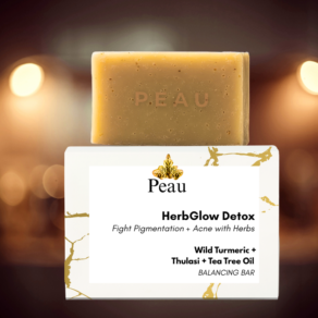 Turmeric HerbGlow Soap – Ayurvedic Brightening Bar for Acne, Dark Spots